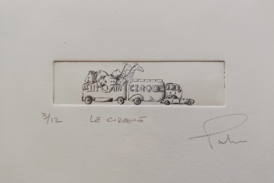 Le cirque engrave by Michel Puharré 2013